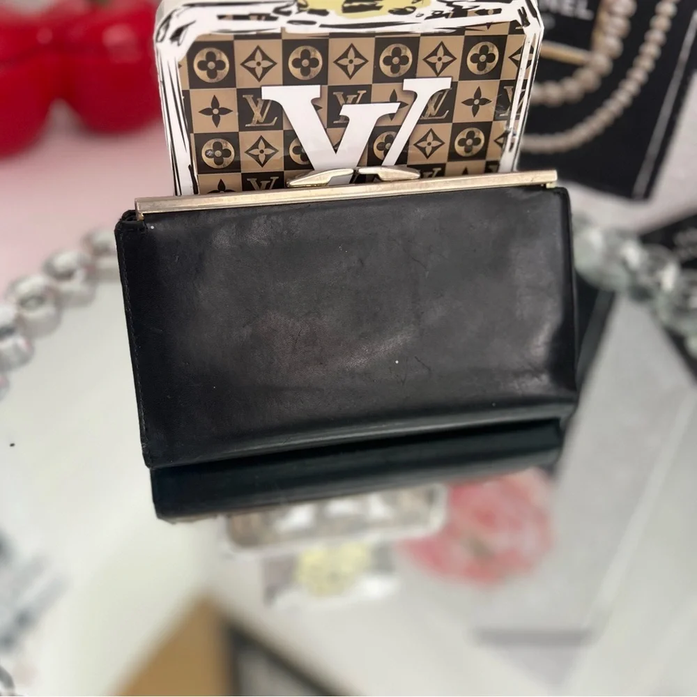 Bosca  vintage Black fullgrain Premium Leather wallet